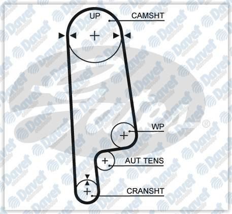 GATES 5234XS Triger Kayisi (113x240) Honda Accord 1.8 16v 96-98 2.0 16v 94-98 2.2 16v 90-93 Isuzu Rover Ct799